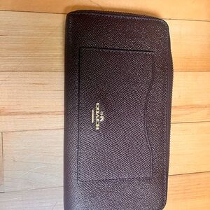 Coach purple Leather Wallet